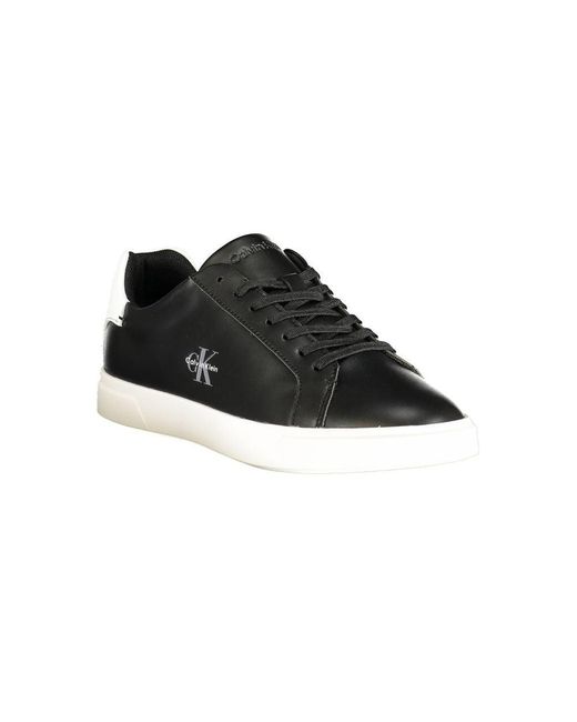 Calvin Klein Black Polyurethane S Sneaker