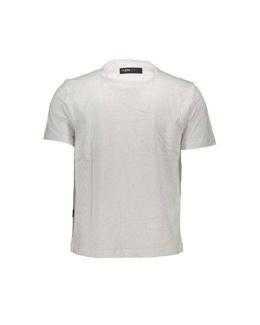 Philipp Plein Gray Cotton T-Shirt for men