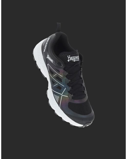 Herno Black Polyester Athletic Sneakers for men