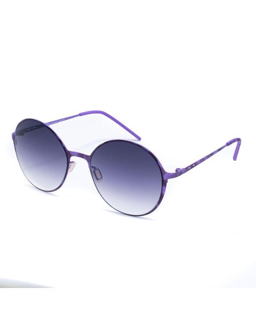 Italia Independent Blue Purple Metal Sunglasses
