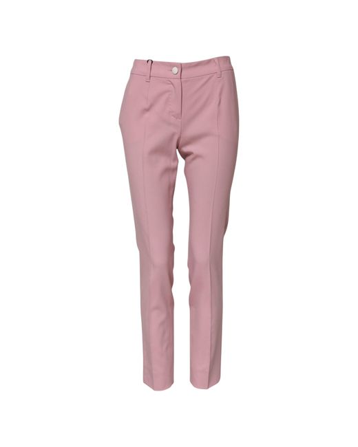 Dolce & Gabbana Pink Slim Fit Pants