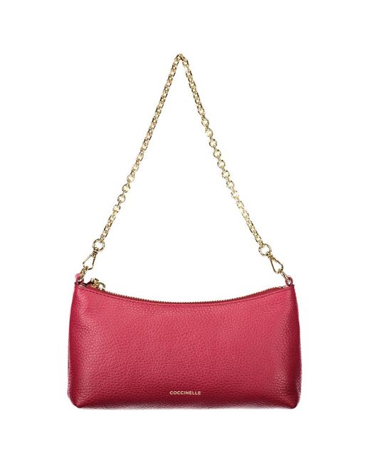 Coccinelle Red Leather Handbag