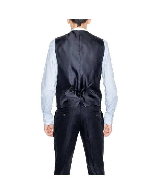 Antony Morato Blue Linen Vest for men