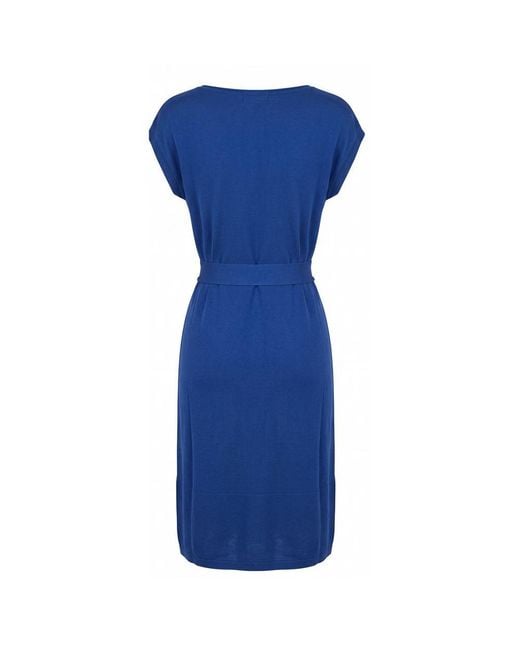 Malo Blue Silk Dress