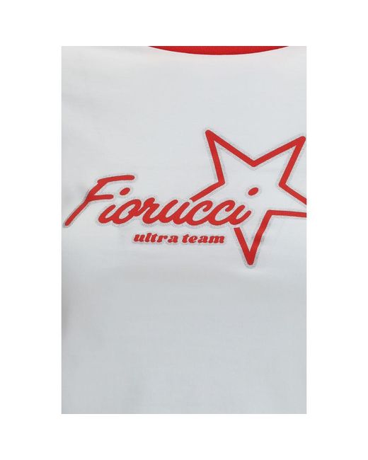 Fiorucci White Multicolor Cotton T