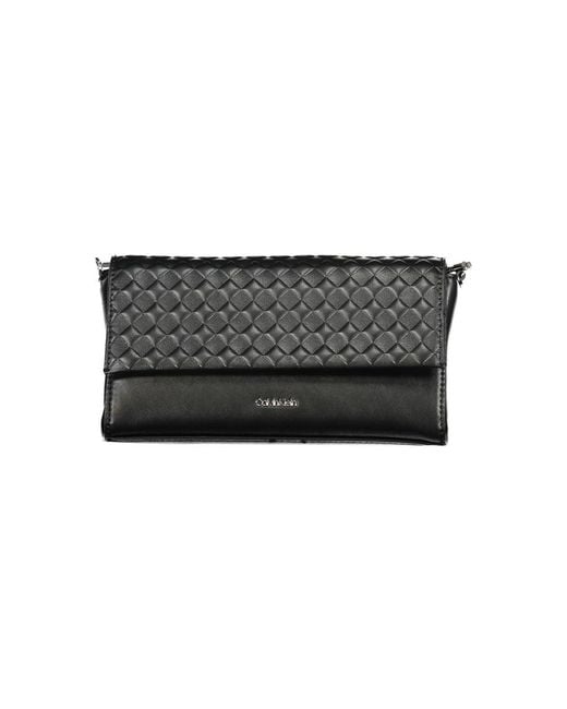 Calvin Klein Black Polyester Shoulder Bag"
