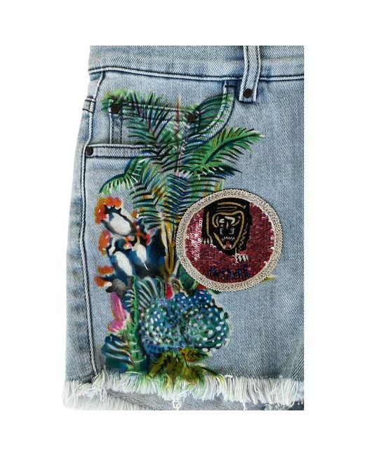 MR & MRS Blue Cotton 's Short