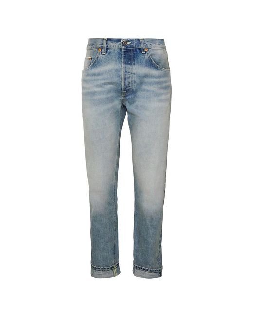 Dondup Blue Vintage Wash Italian Denim Jeans for men
