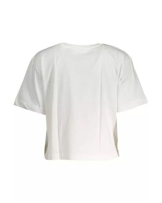 Desigual White Cotton Tops & T-shirt