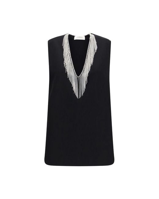 Max Mara Black Polyester Shirt