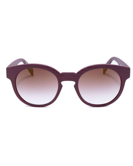 Italia Independent Brown Purple Acetate Sunglasses