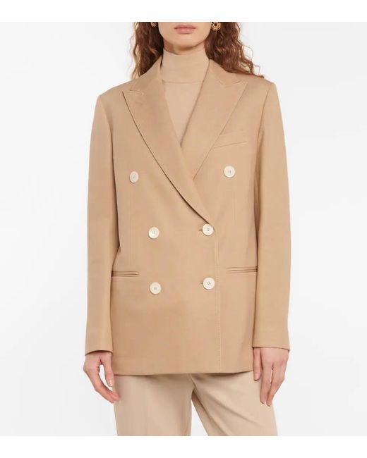 Max Mara Giralda Cotton-blend Blazer in Natural - Save 46% - Lyst Max Mara Giralda Cotton-blend Blazer in Natural - Save 46% - Lyst