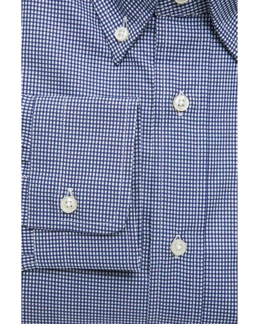 Robert Friedman Blue Cotton Shirt for men