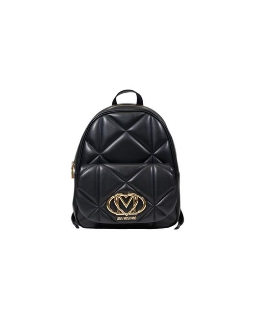 Love Moschino Black Polyethylene Backpack