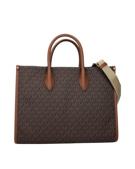 Michael Kors Brown Mirella Handbag Fabric/Acorn