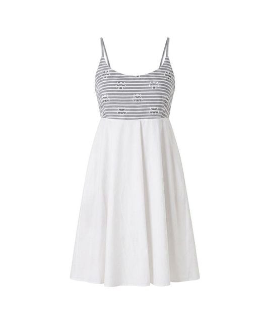 Trussardi White Cotton Dress