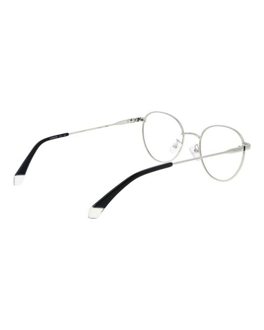 Polaroid Metallic Silver Metal Glasses (frames)
