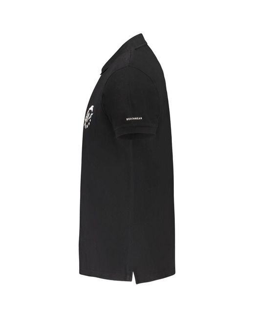 Trussardi Black Cotton Polo Shirt for men