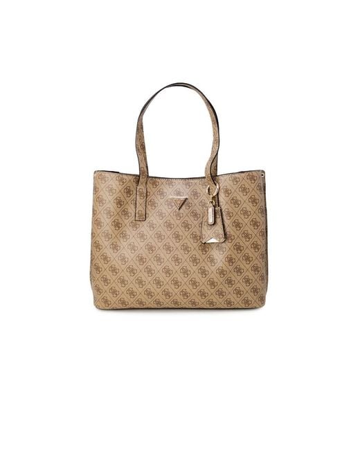 Guess Natural Beige Polyethylene Handbag for men