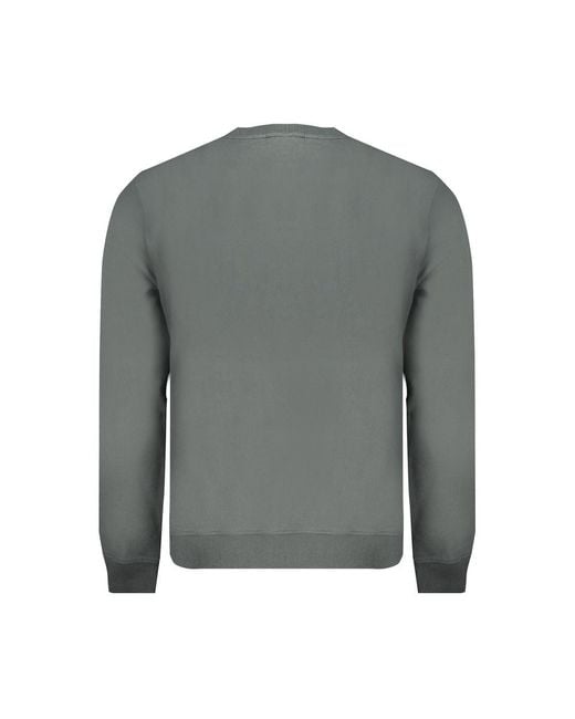 Napapijri Gray Verde Cotton Male Sweatshirt for men