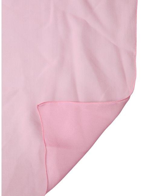 Dolce & Gabbana Pink Silk Sash Neck Wrap Shawl Scarf for men