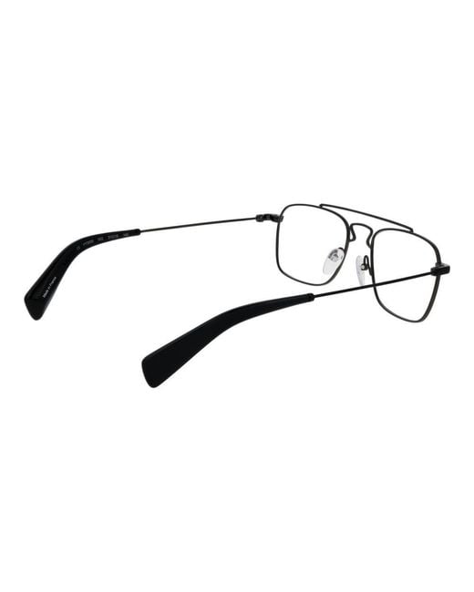 Yohji Yamamoto Black Metal Glasses (Frames) for men