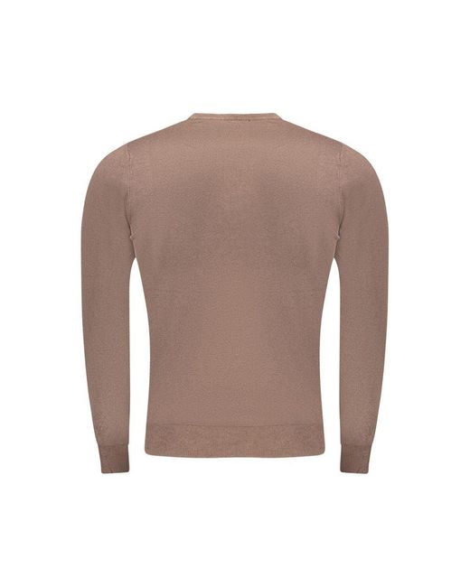 Roberto Cavalli Brown Crew Neck Knitwear Casual Style for men