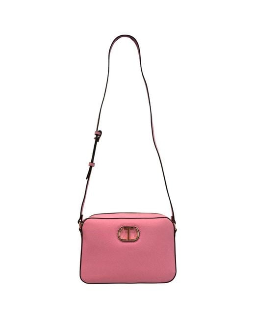 Twinset Pink Pu Crossbody Bag