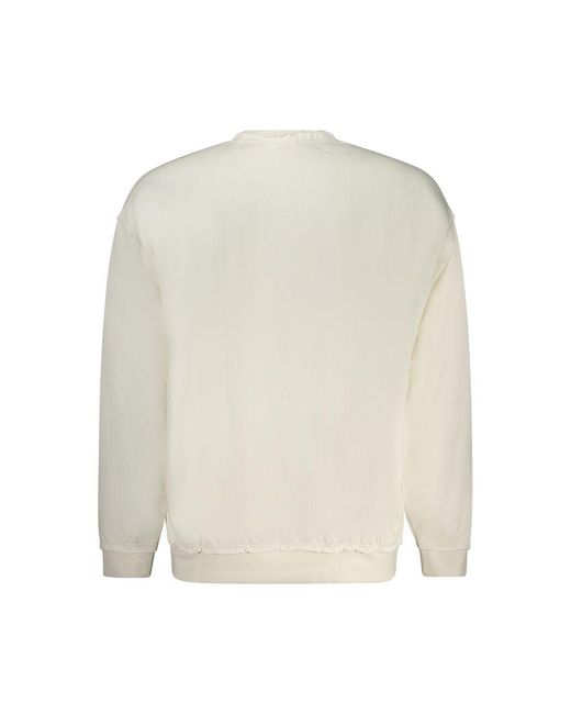 Guess White Cotton Men Sweater for men