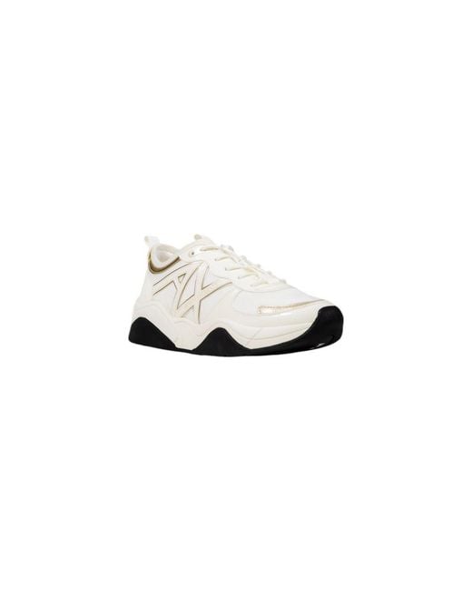 ARMANI EXCHANGE White Polyester Athletic Sneakers