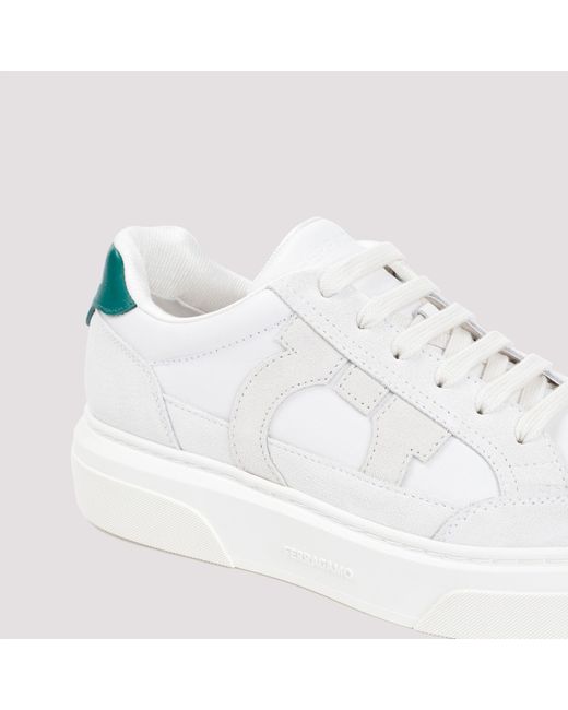 Ferragamo White Cassina Sneakers for men