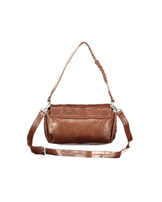 Desigual Brown Polyurethane S Bag