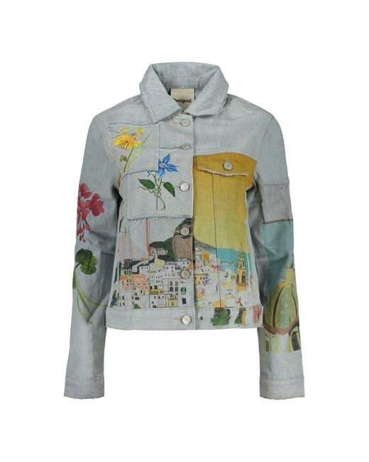 Desigual Green Cotton Jacket
