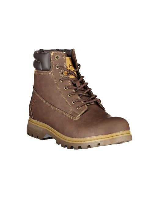 Carrera Brown Marrone Poliestere Men Ankle Boot for men