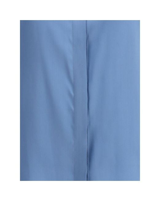 Crida Milano Blue Feltre Silk Shirt