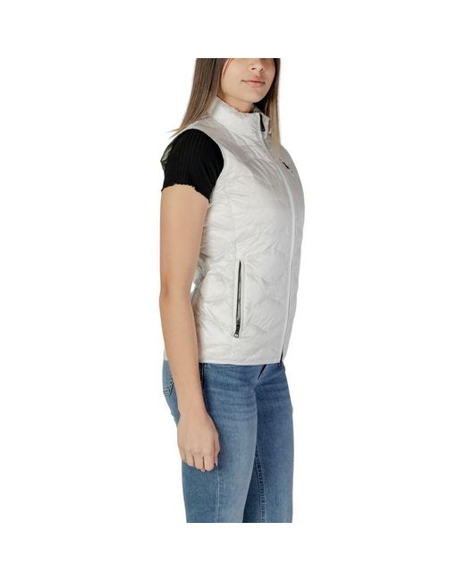 Blauer Blue Polyamide Sleveless Jacket
