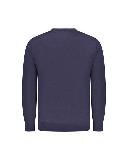 Guess Blue Wool Men Sweater for men