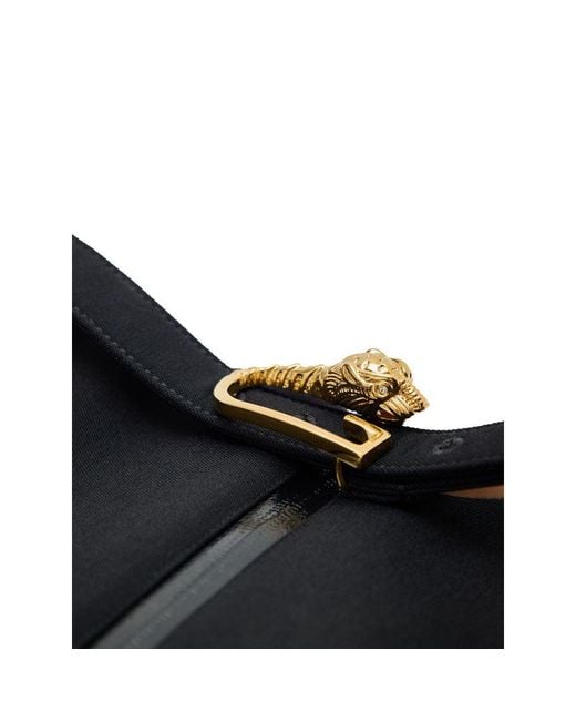 Gucci Black Gonna Nera Con Zip E Cintura