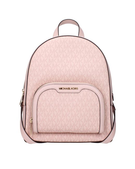 Michael Kors Pink Fabric Backpack