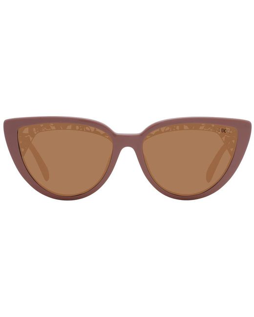 Emilio Pucci Brown Pink Plastic Sunglasses