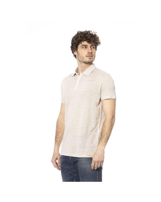 DISTRETTO12 Natural Beige Cotton Polo Shirt for men