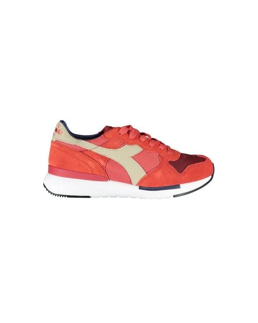 Diadora Red Rosso Leather Sneaker