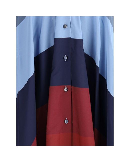 Sara Roka Blue Chemisier Dress