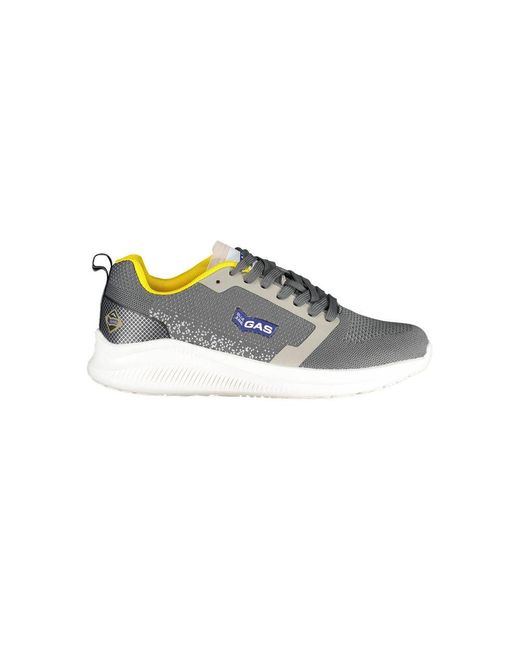 Gas Blue Polyester Sneaker for men