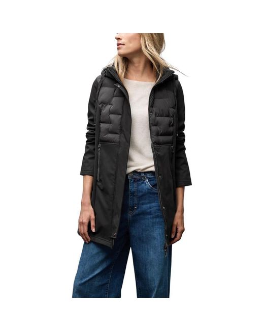 Street One Black Polyester Coat