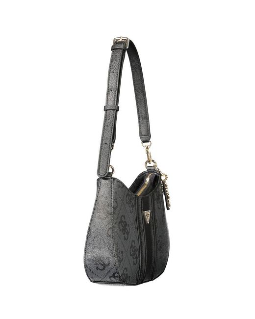 Guess Gray Black Polyurethane 's Bag