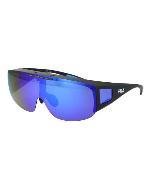 Fila Blue Black Plastic Sunglasses for men