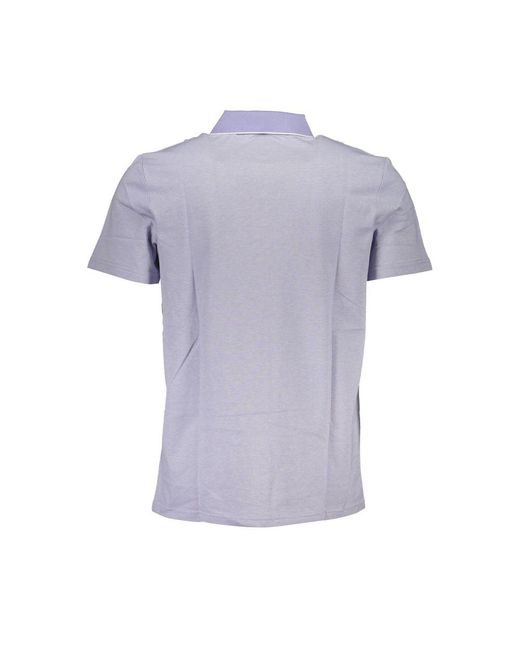 Boss Purple Cotton Polo Shirt for men