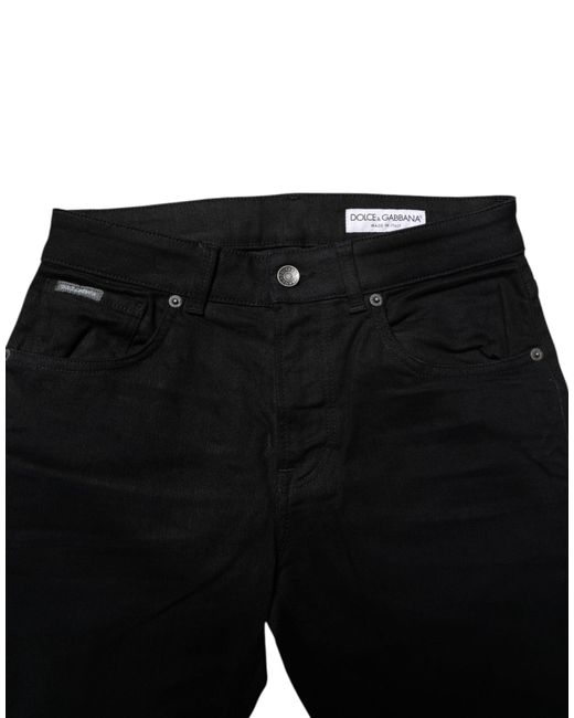 Dolce & Gabbana Black Slim Fit Jeans for men