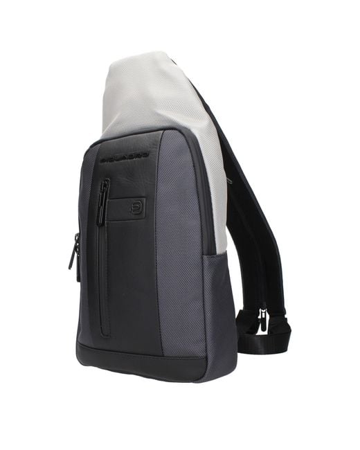 Piquadro Gray Fabric Backpack for men